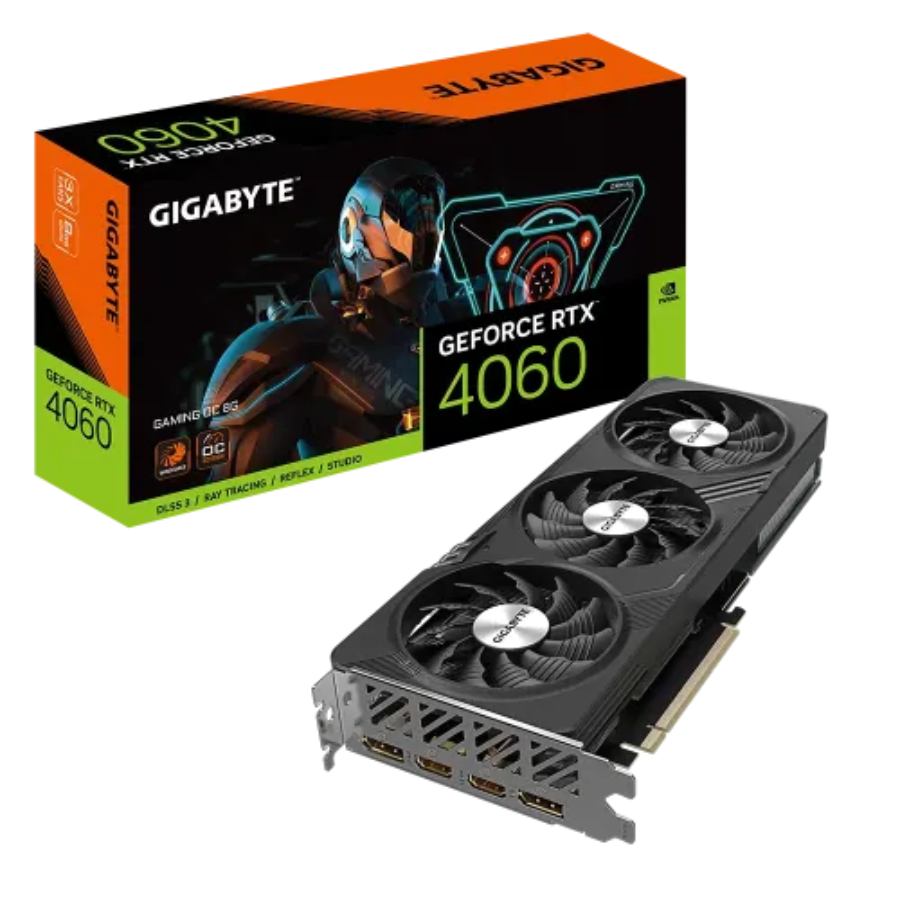 GIGABYTE GeForce RTX 4060 GAMING OC 8G GDDR6 Graphics Card