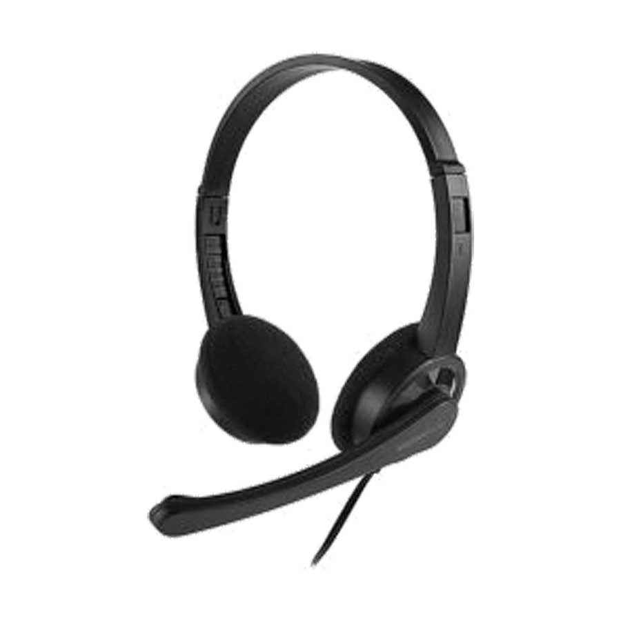 MICROPACK MHP-01 3.5MM CHAT HEADSET WITH MICROPHONE BLACK
