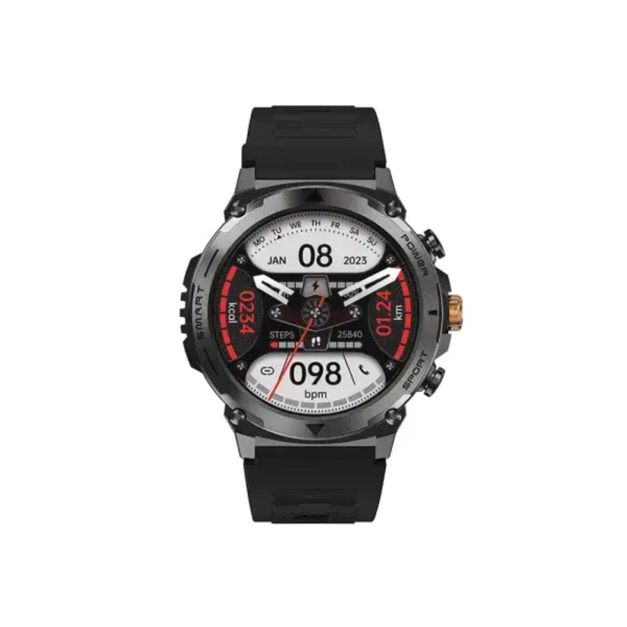 BLISBOND TITAN BLACK/SILVER OUTDOOR & ADVENTURE MALE SMART WATCH
