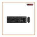 A4tech KK-3330 USB Multimedia Keyboard Mouse Combo Black